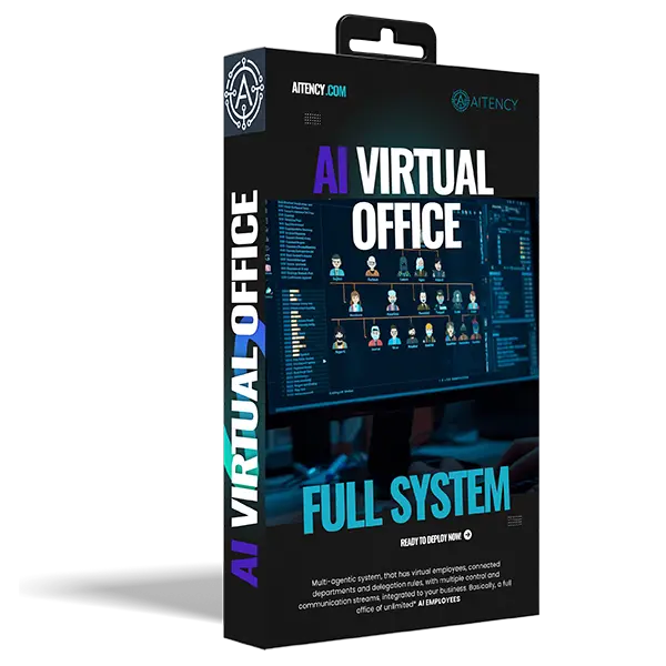 Virtual AI Office — AI agent platform product box